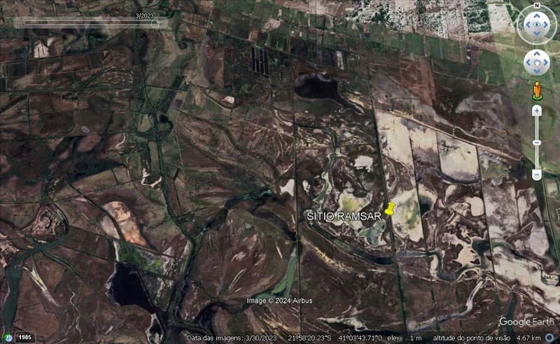 Base de campo e áreas úmidas de Campos dos Goytacazes